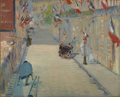The Rue Monsier with Flags, 1878 by Édouard Manet